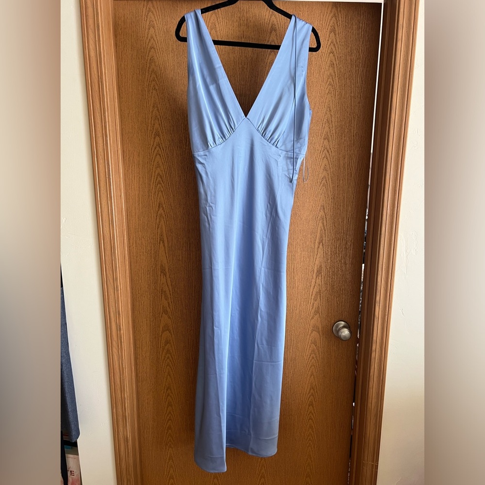 Abercrombie satin cowl neck dress